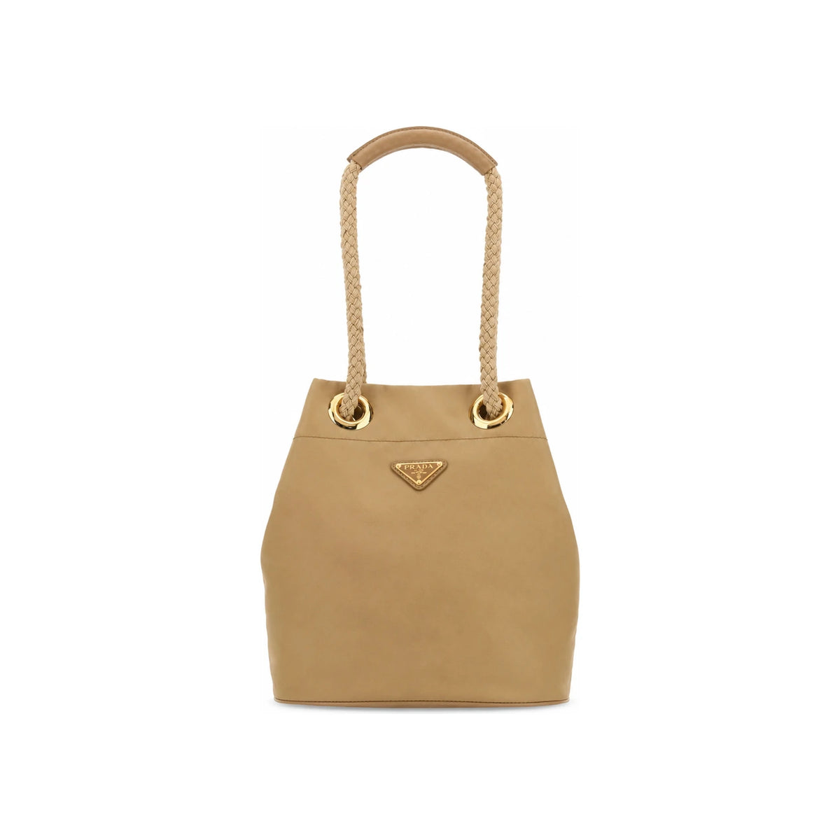 PRADA Beige Leather Shoulder Bag