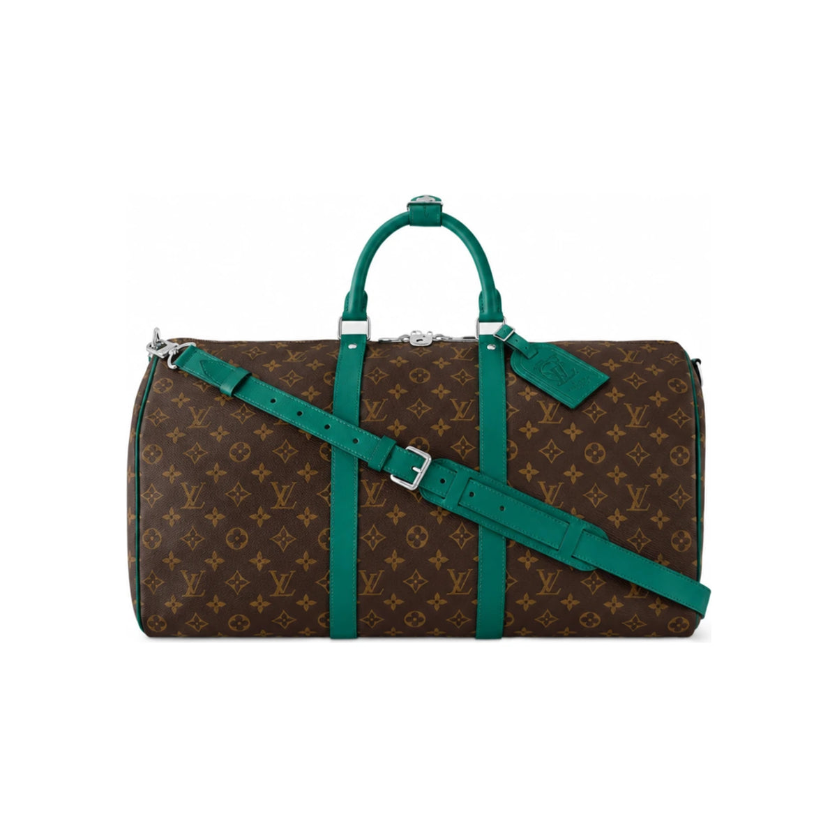 Louis Vuitton Borneo Green Keepall Bandoulière 50 Crossbody Bag