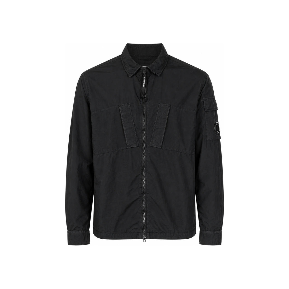 CP Company Taylon L Zip Shirt Jacket Black