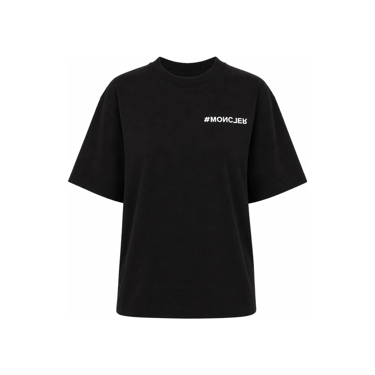 Moncler Grenoble Women’s Short Sleeve T-Shirt Black Cotton