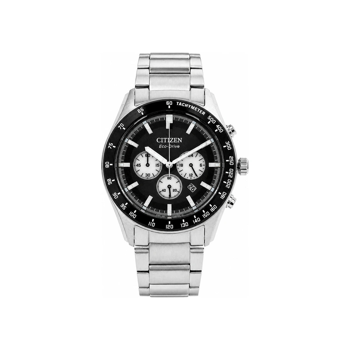 CITIZEN Black Fabric Strap Chronograph Men's Watch CA4674 58E