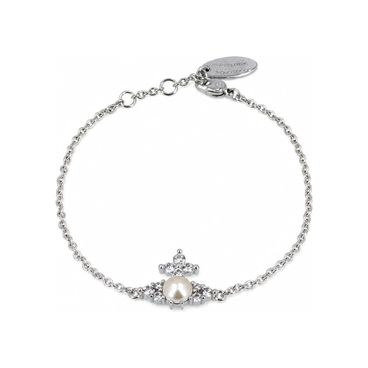 Vivienne Westwood Theodora Pearl Bracelet Silver-Tone