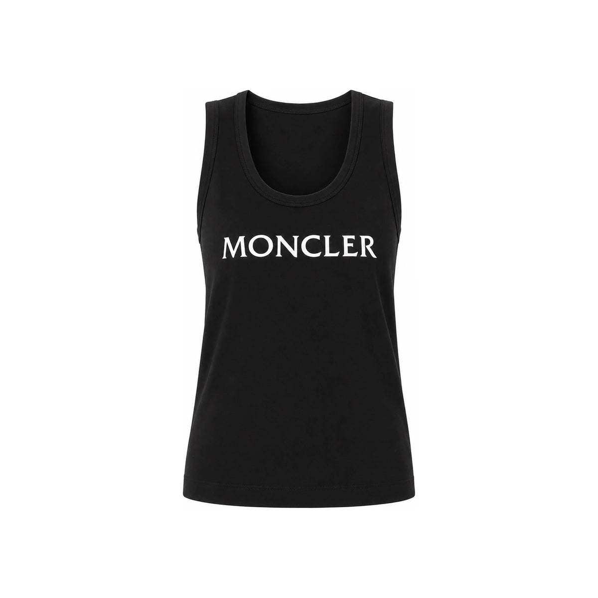 Moncler Logo Print Sleeveless T-Shirt Black Women’s Cotton