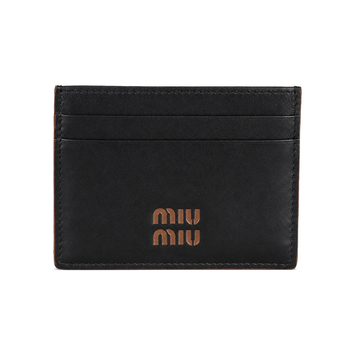 Miu Miu Logo Leather Card Holder for Women