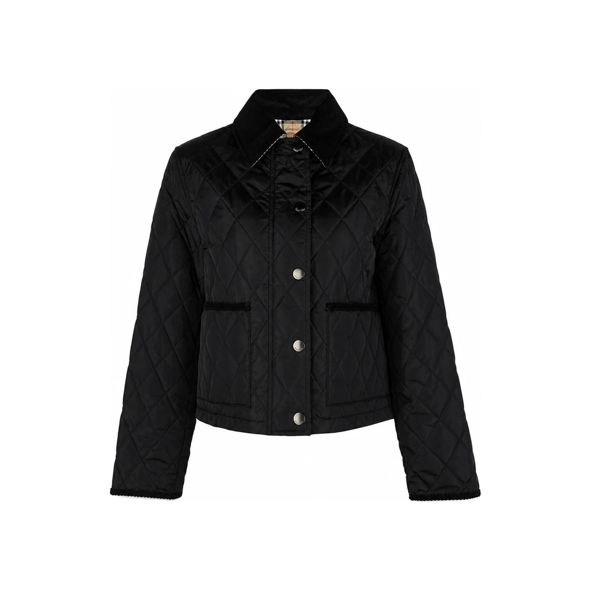 BURBERRY Black Wool Blend Tailored Jacket