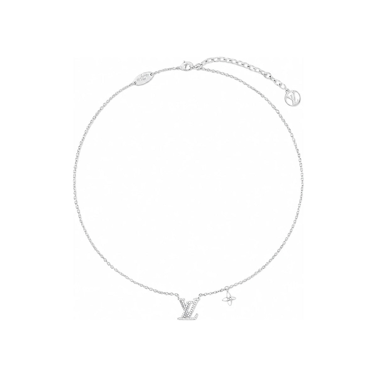 Louis Vuitton Gold-Tone LV Iconic Pendant Necklace 48cm