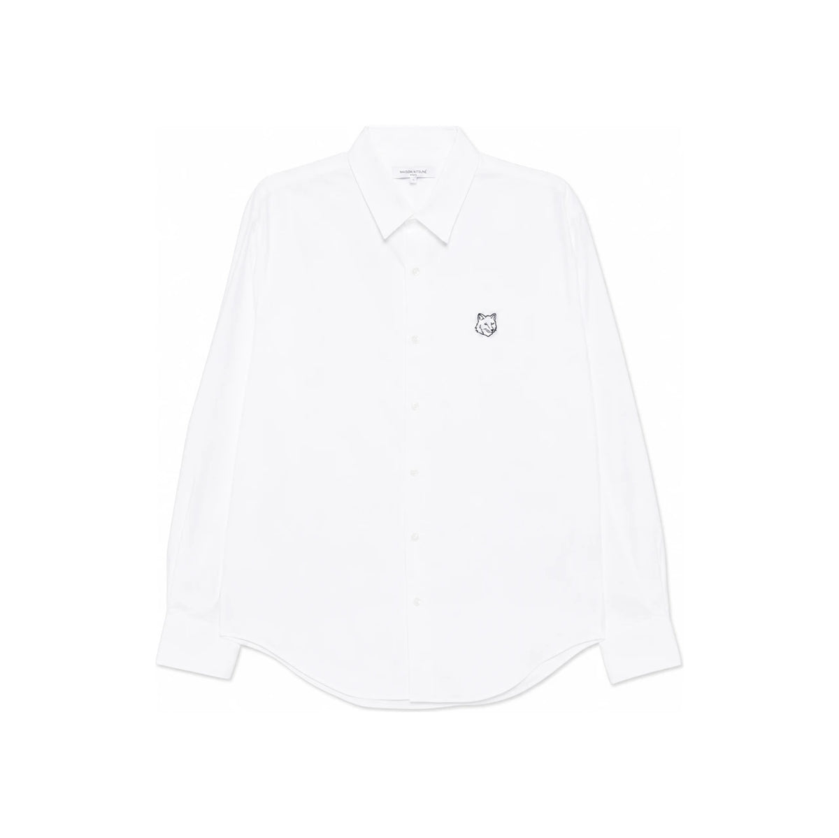 Maison Kitsune Contour Fox Head Skate Long Sleeve Shirt MM00405 WC5012 P100