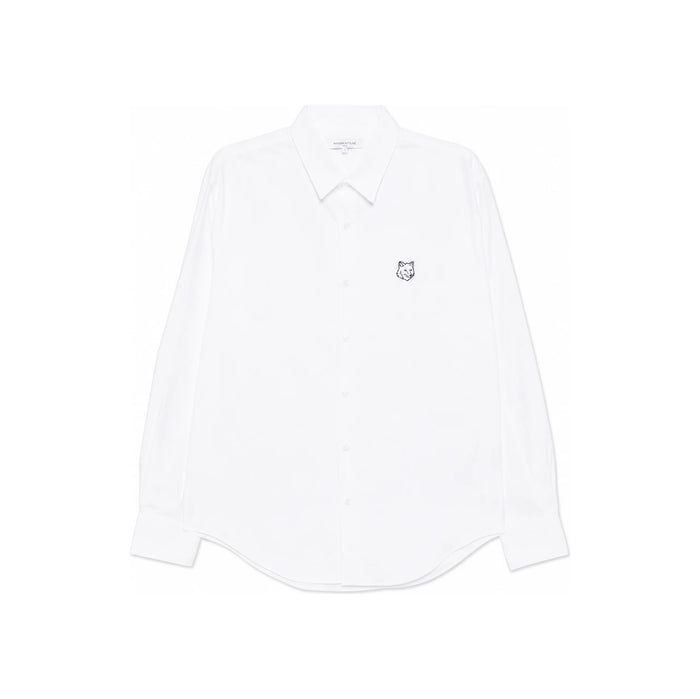 Maison Kitsune Contour Fox Head Skate Long Sleeve Shirt MM00405 WC5012 P100