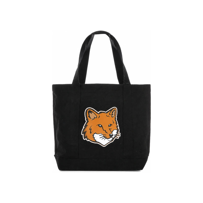 Maison Margiela Canvas Tote Bag Fox Head Print Unisex