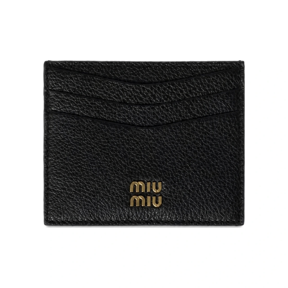 Miu Miu Leather Card Holder Wallet Black 5MC002 ADT7 F0002