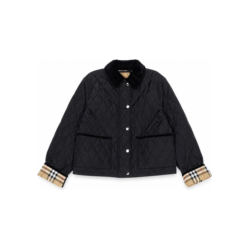 BURBERRY Cropped Quilted Nylon Jacket