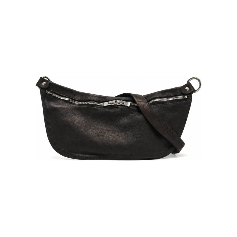 GUIDI Soft Horse Full-Grain Leather Two-Way Men’s Sling Bag Q10M BLKT