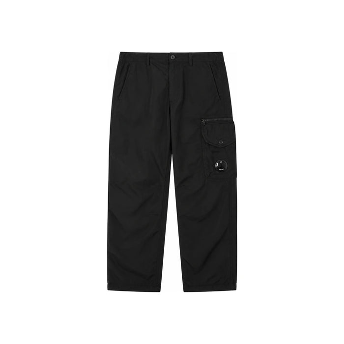 CP Company Black Nylon Flatt Side Pocket Classic Pants