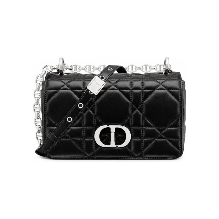 DIOR Soft Caro Small Bag Black Macro Cannage Lambskin Shoulder Bag
