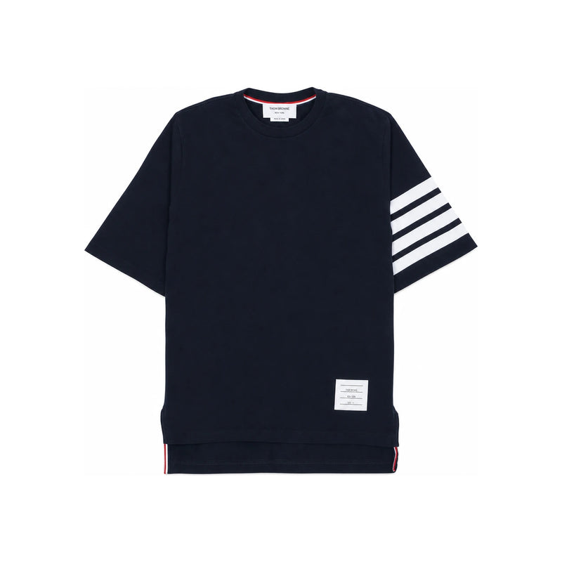 THOM BROWNE Women’s Diagonal Stripe Relaxed Fit Short Sleeve T FJS102G 07862 415