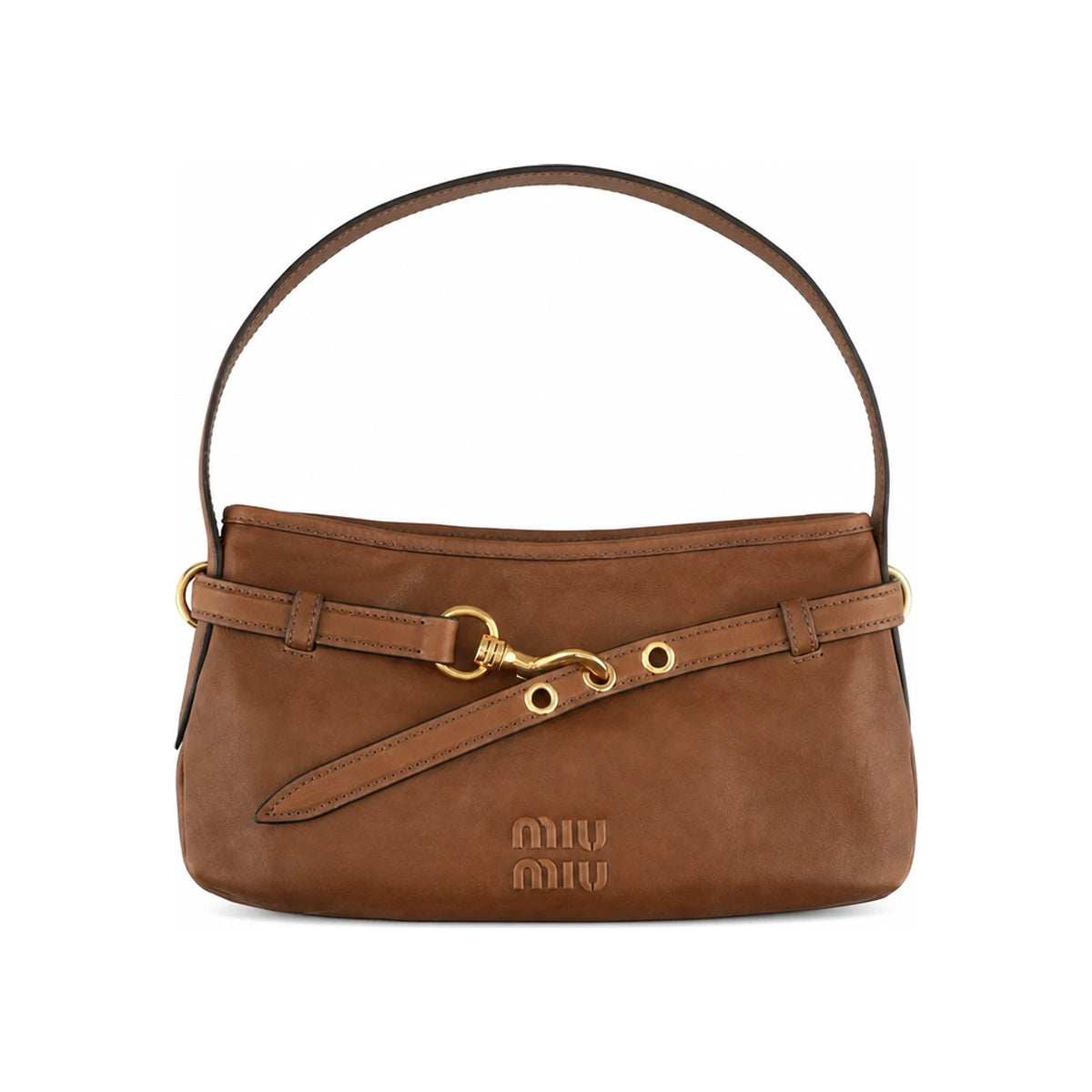 Miu Miu Avantage Nappa Leather Shoulder Bag