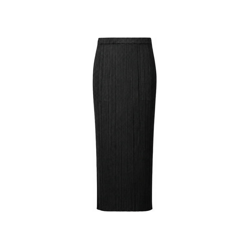 Issey Miyake Pleats Please Basic Black Long Skirt PP15 JG112