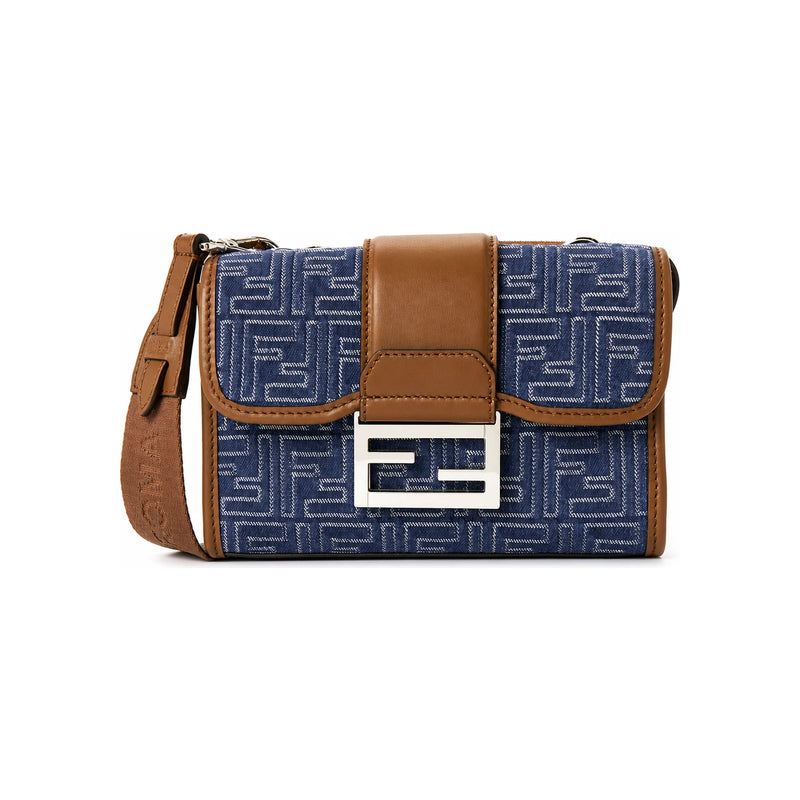 FENDI Men’s Double Baguette Crossbody Bag