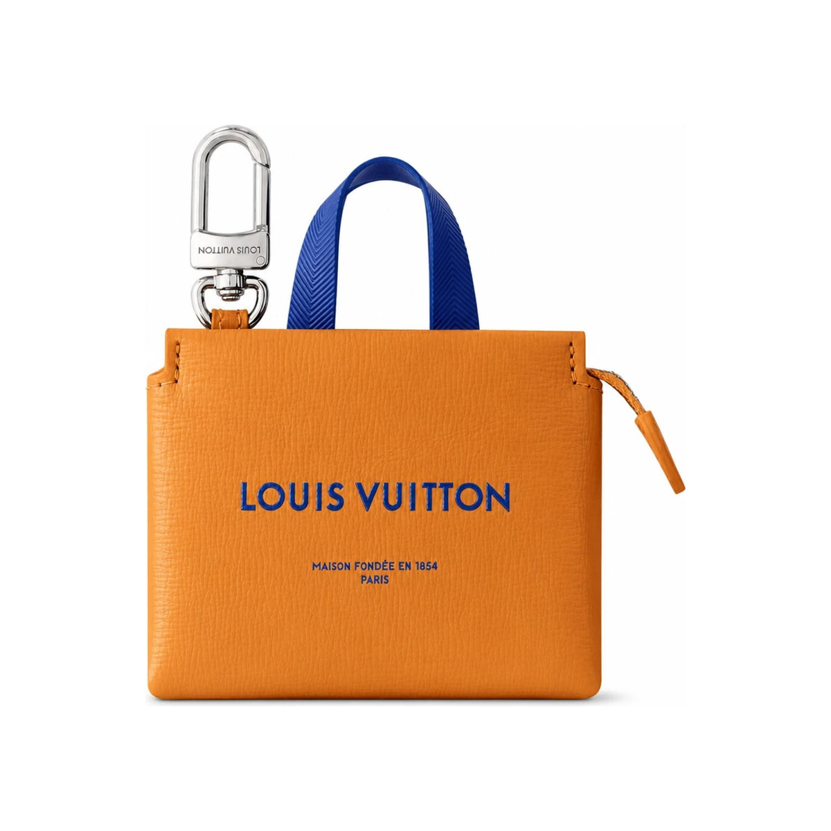 Louis Vuitton Orange LV Mini Shopper Bag Charm Key Ring