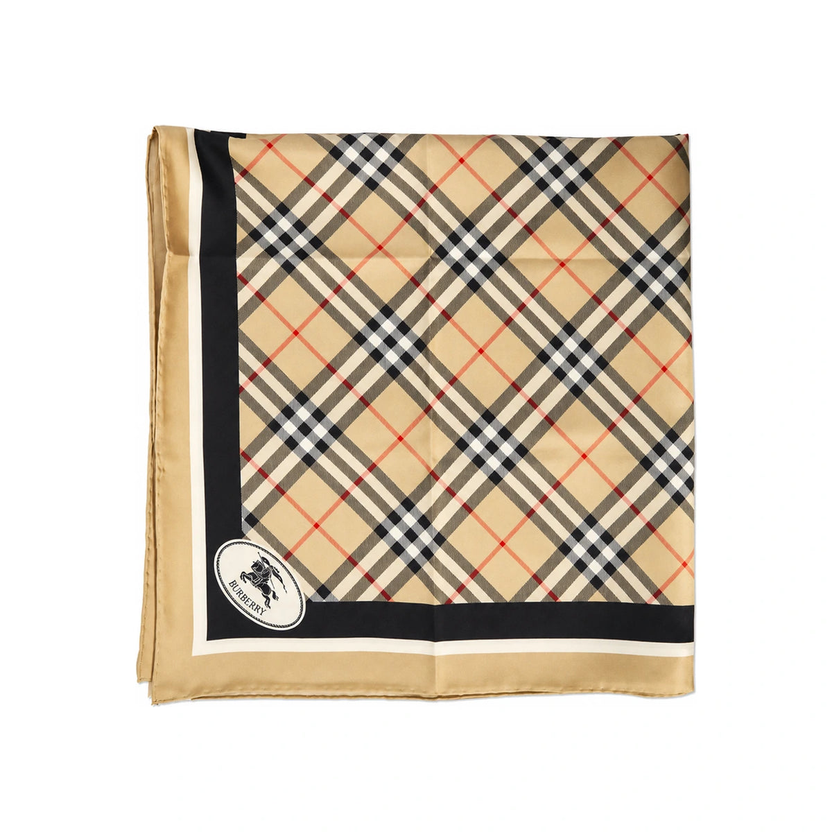 BURBERRY Check Silk Scarf