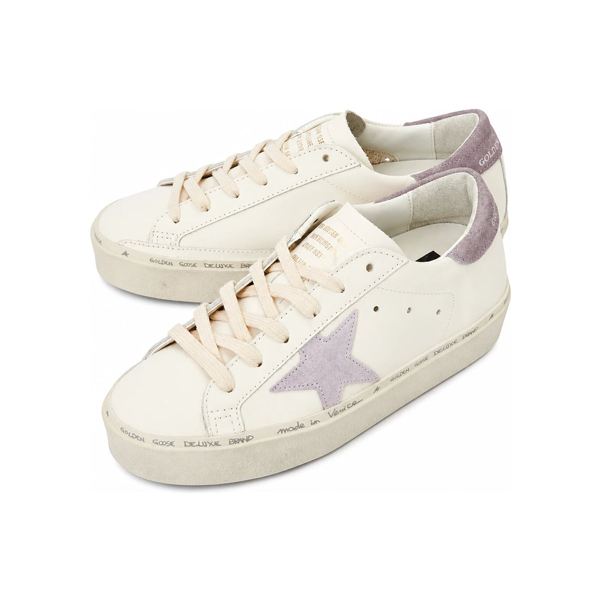 GOLDEN GOOSE Hi Star Classic With List Low-Top Sneakers White Leather