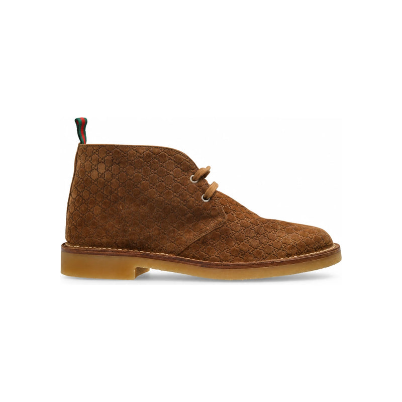 GUCCI GG Suede Ankle Boots