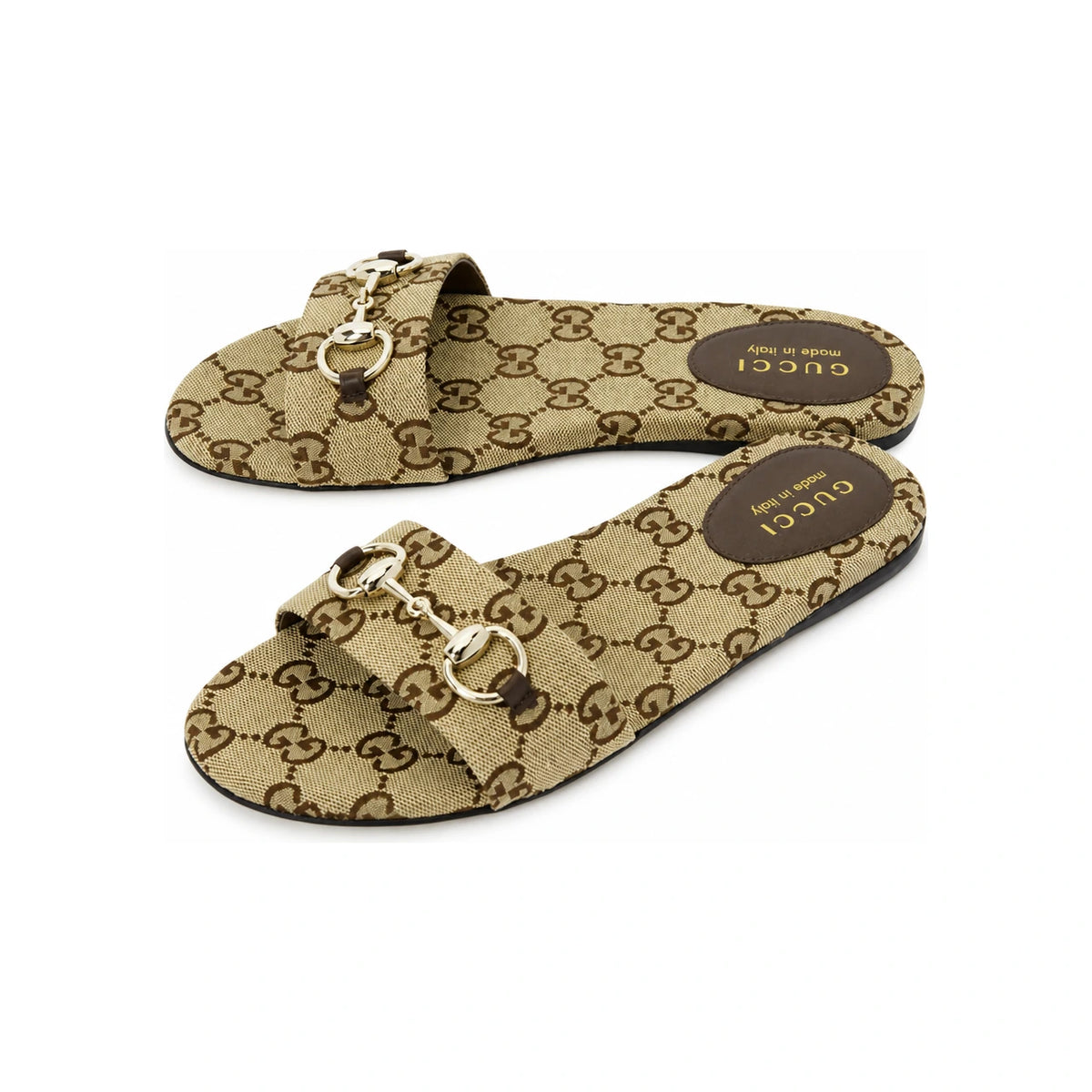 GUCCI Horsebit Leather Slide Sandals Women’s Slippers