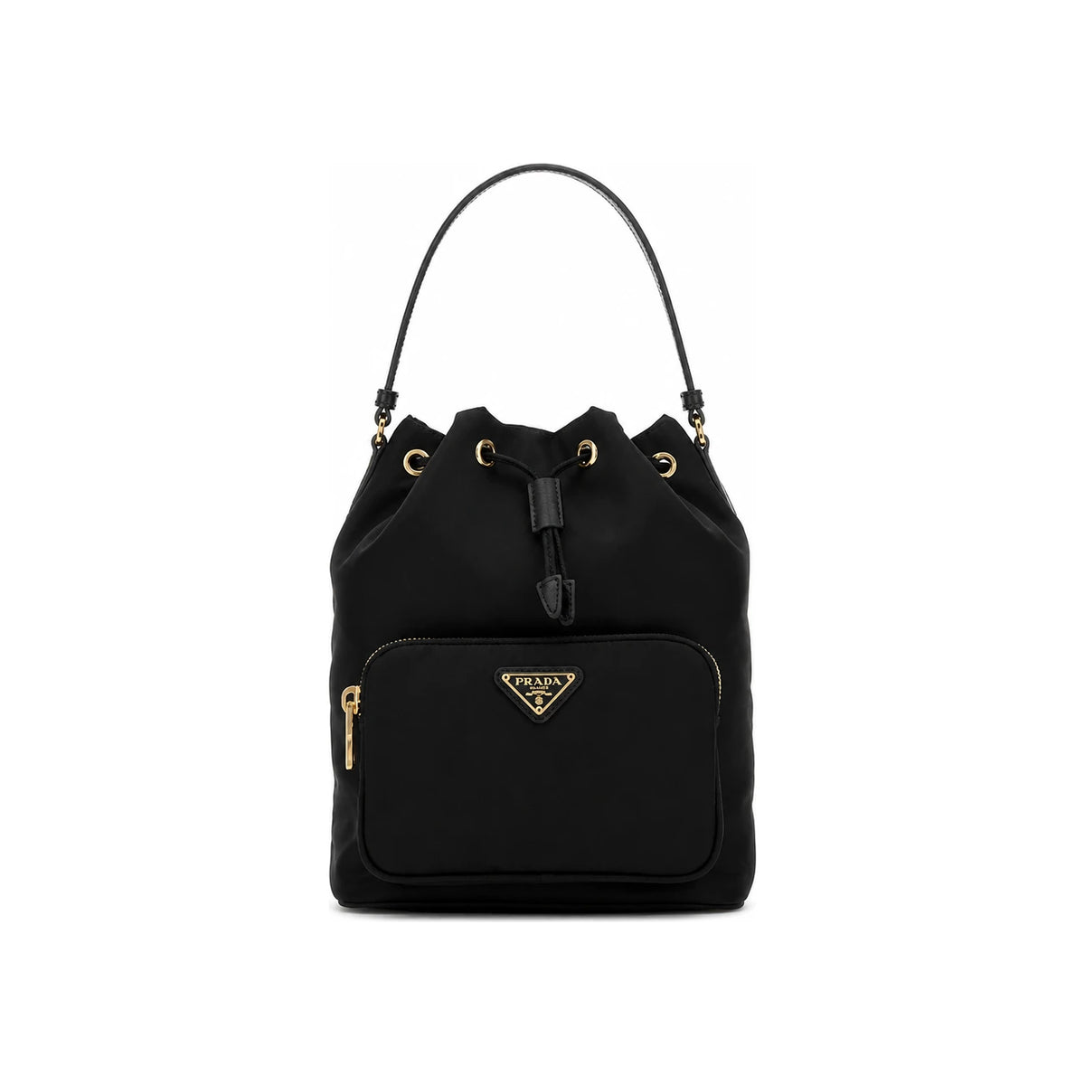 PRADA Black Vela Nylon Crossbody Shoulder Bag