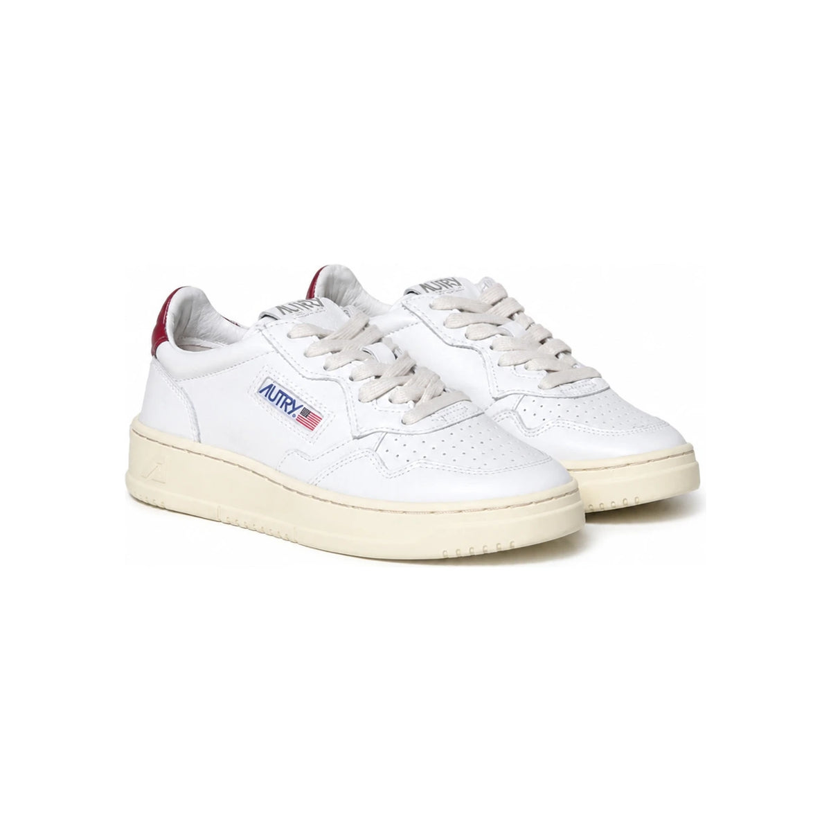 AUTRY Medalist Low-Top Sneakers White Magenta Tab Women’s