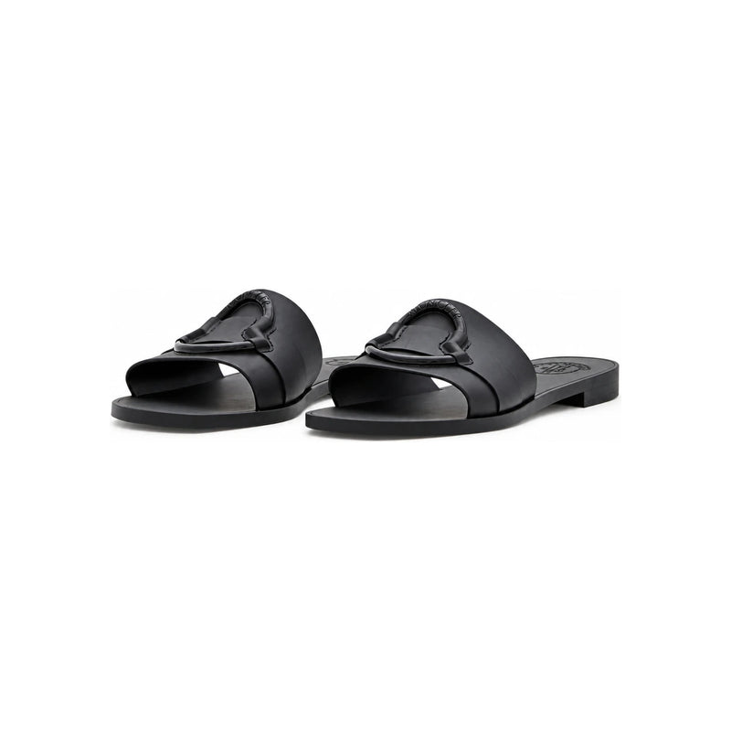 Moncler Signature Flat Sandals Black