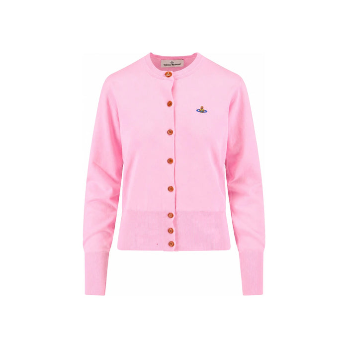 Vivienne Westwood BEA Embroidered Pink Cardigan