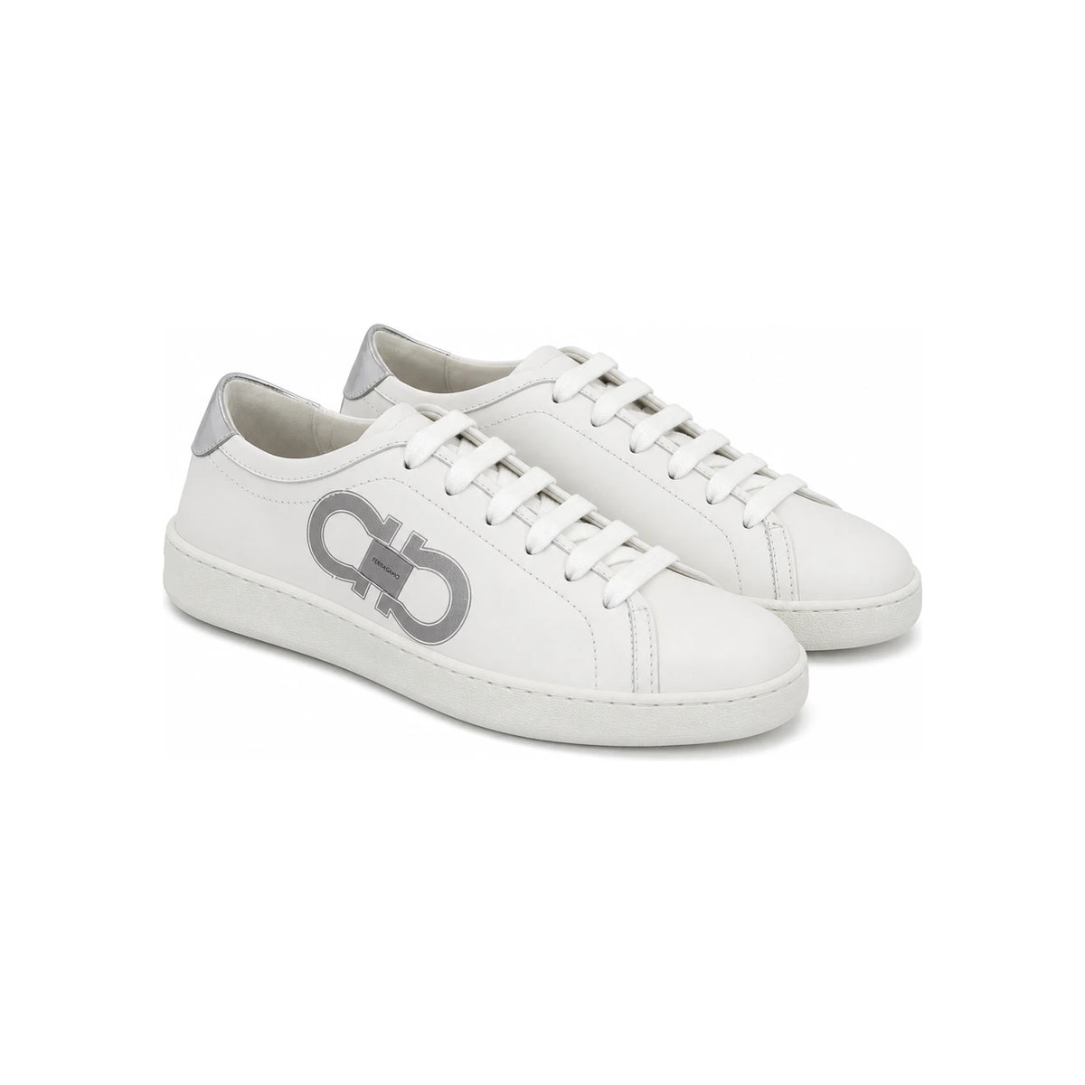 Ferragamo Gancini Double Buckle Low-Top Sneakers for Women 03 0676 0780983