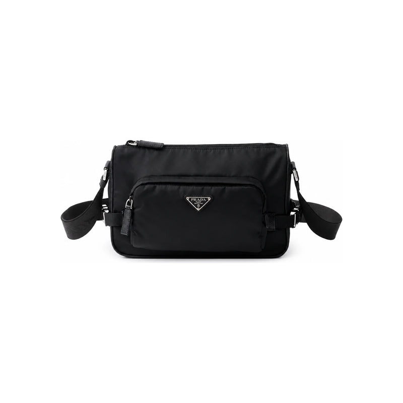 PRADA Re-Nylon Medium Shoulder Crossbody Bag Black