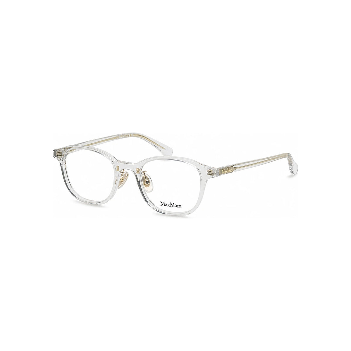 Max Mara Transparent Acetate Square Eyeglass Frames Asian Fit MM5089D 026