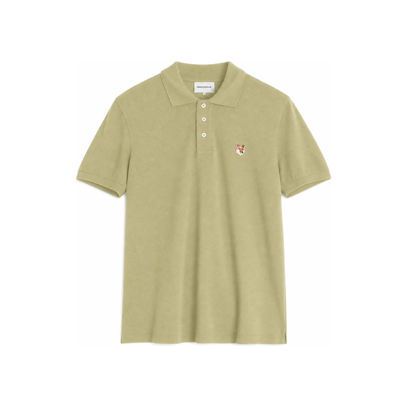Maison Kitsune Fox Patch Short Sleeve Polo Shirt for Men