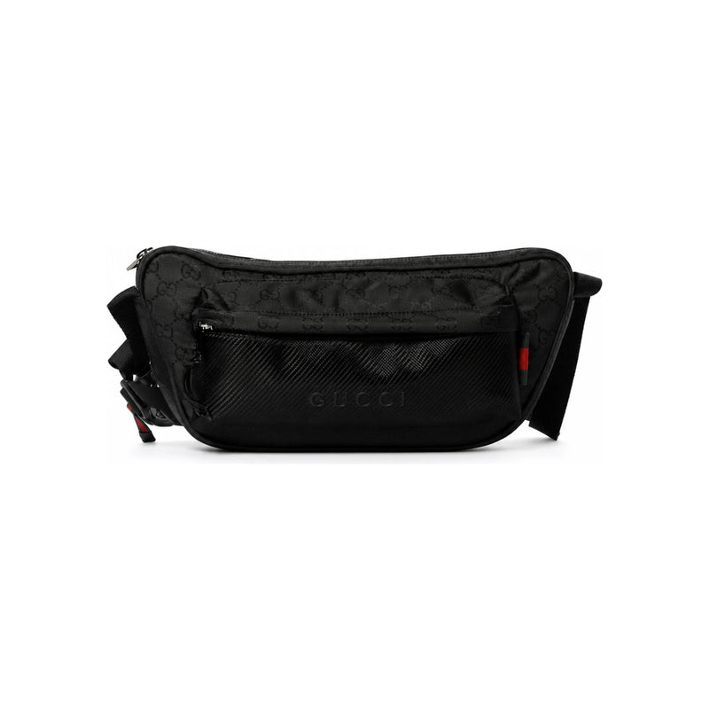 GUCCI Nexus Large Black Leather Crossbody Bag
