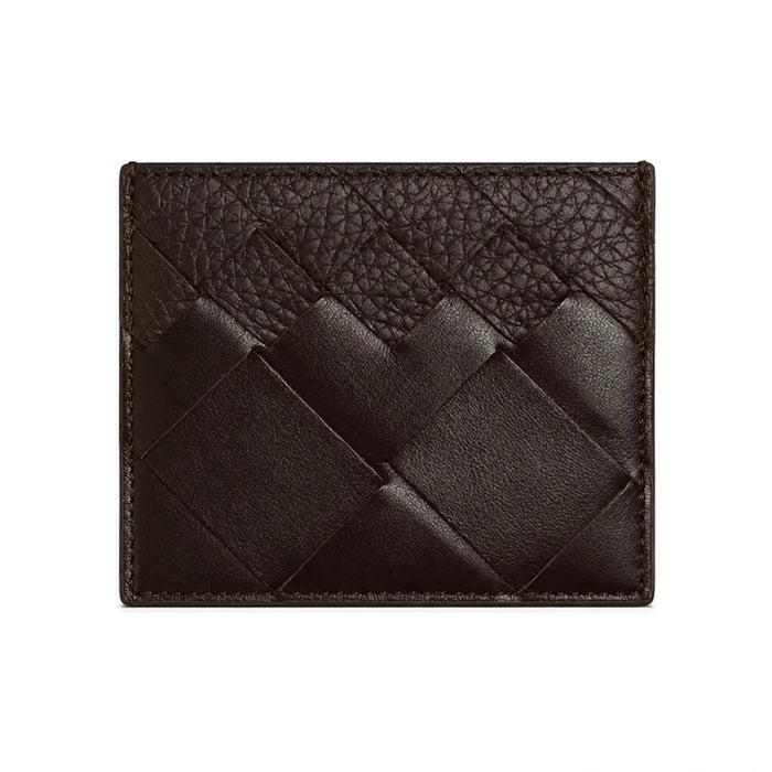 Bottega Veneta Multicolor Intrecciato Woven Leather Men’s Card Holder