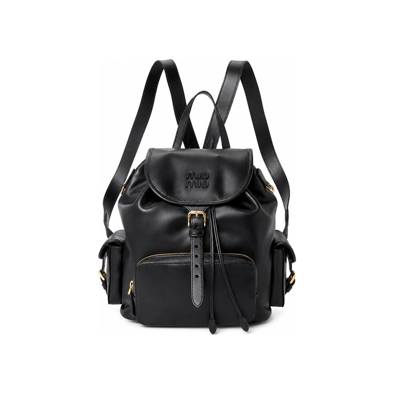 Miu Miu Black Leather Backpack for Women