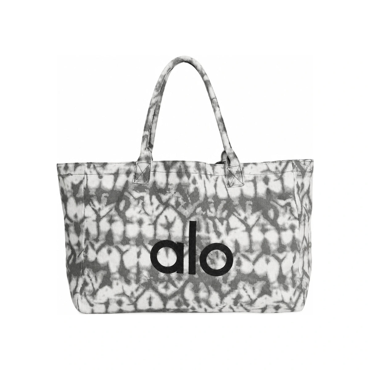 Alo Grey Tie-Dye Iconic Shopper Tote Bag Unisex
