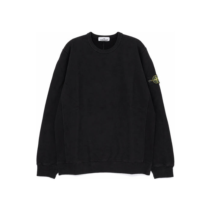 STONE ISLAND Logo Patch Fleece Sweatshirt Black Men's K2S156100028 S0A20 V0029