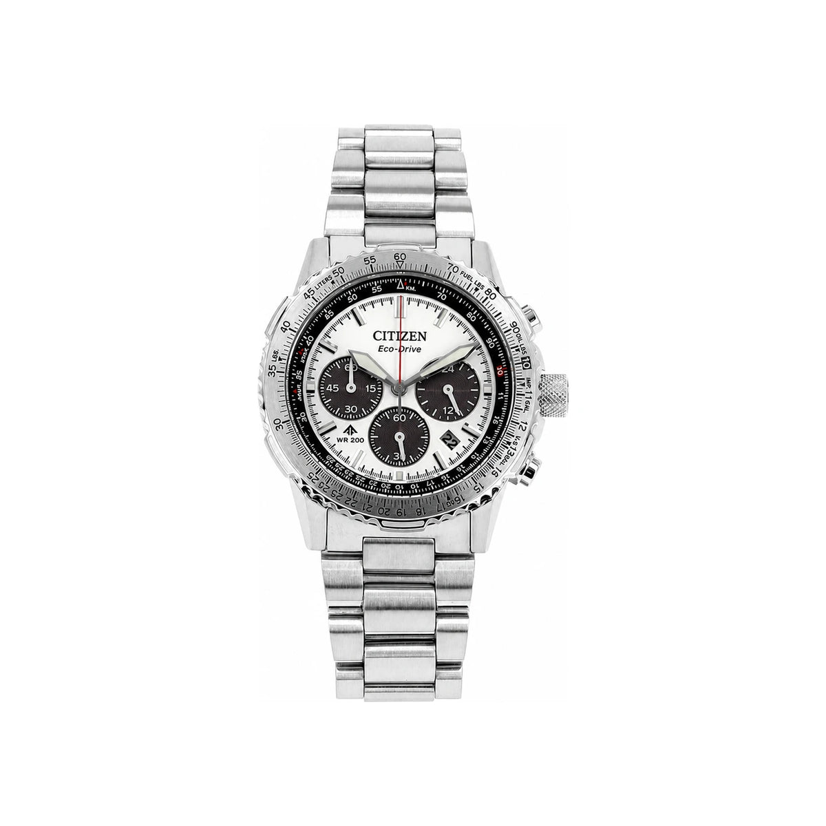 CITIZEN Silver Stainless Steel Chronograph Men’s Watch CA4660 61A