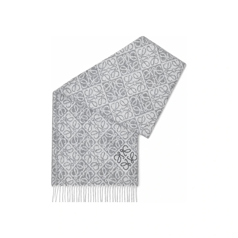 LOEWE Women’s Anagram Wool Scarf Black