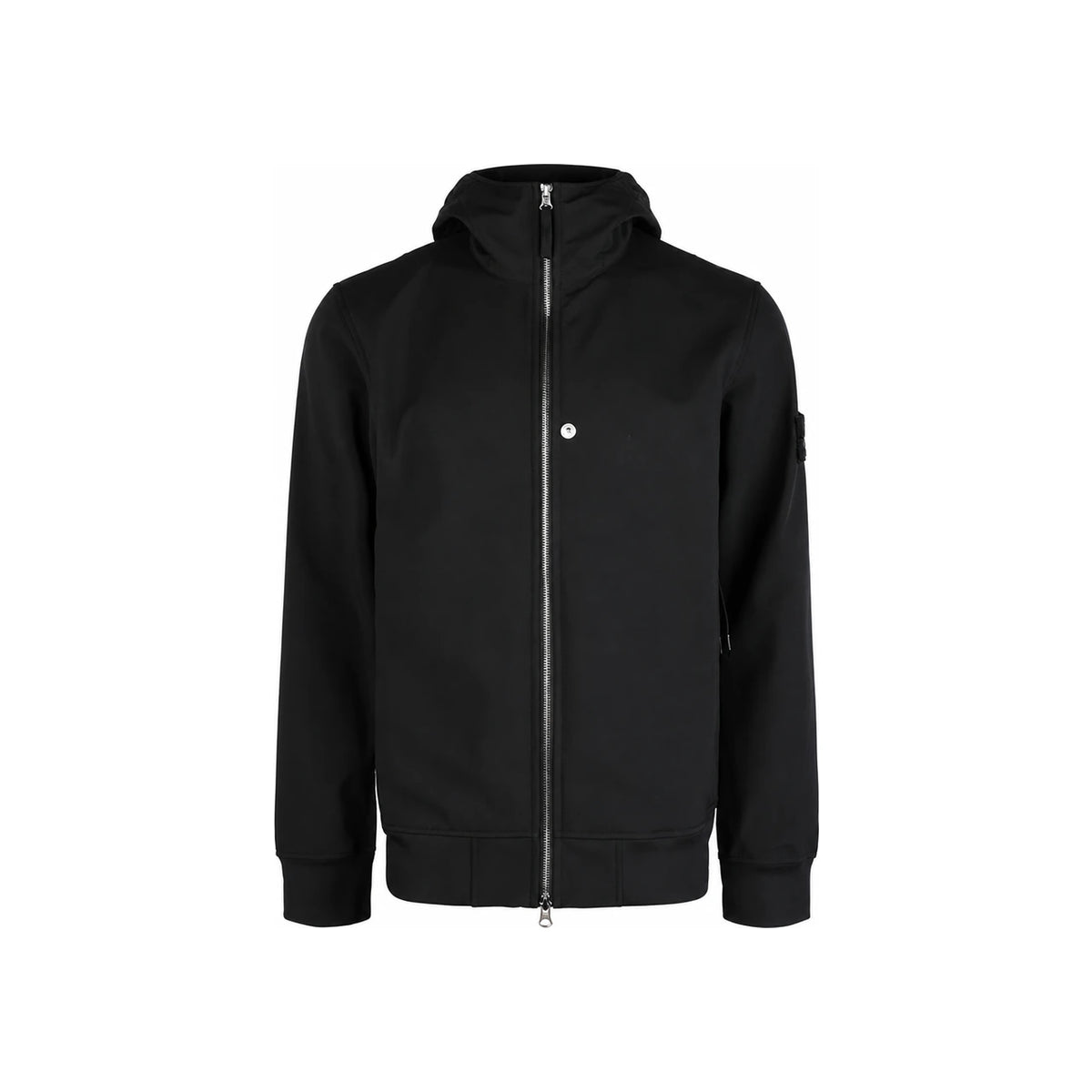 STONE ISLAND Soft Shell Hooded Jacket Black Men’s