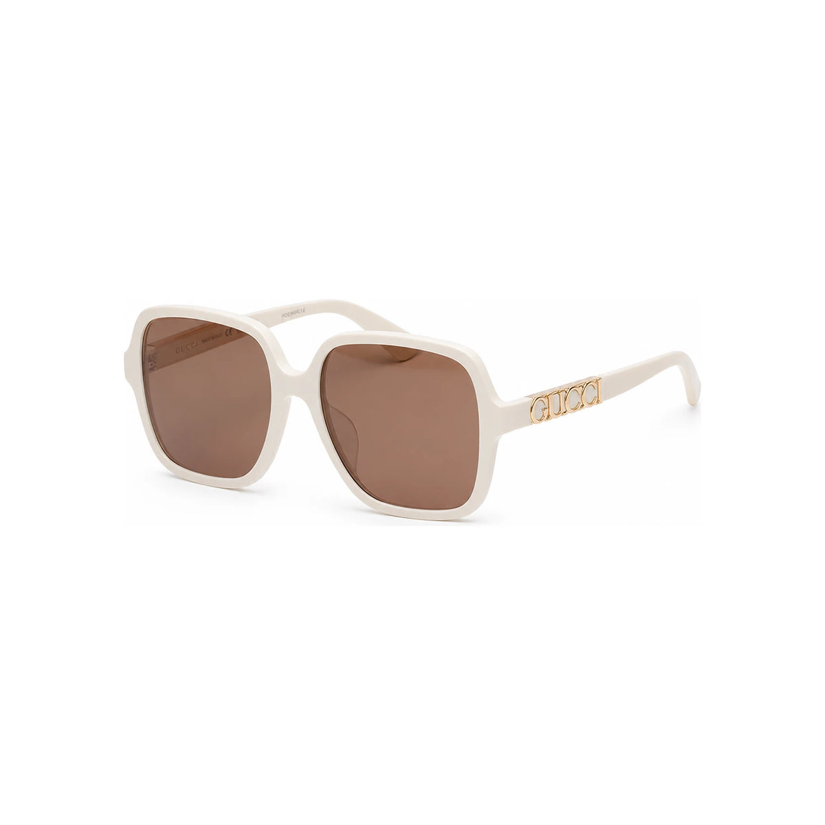 GUCCI Ivory Big Logo Asian Fit Sunglasses GG1189SA 005
