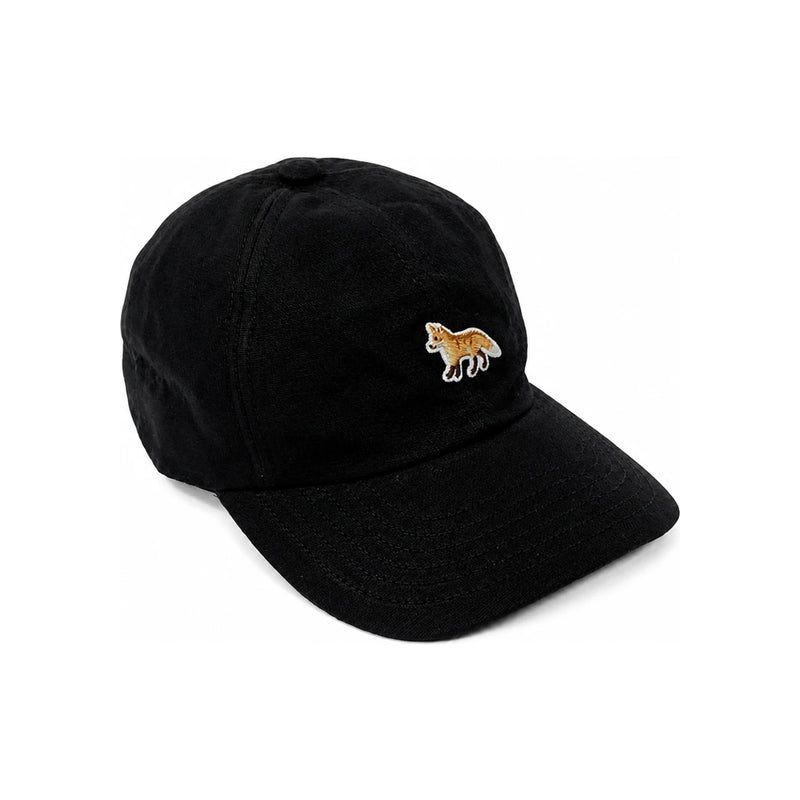 Maison Kitsune Baby Fox Logo Cotton Cap Hat Black Men’s