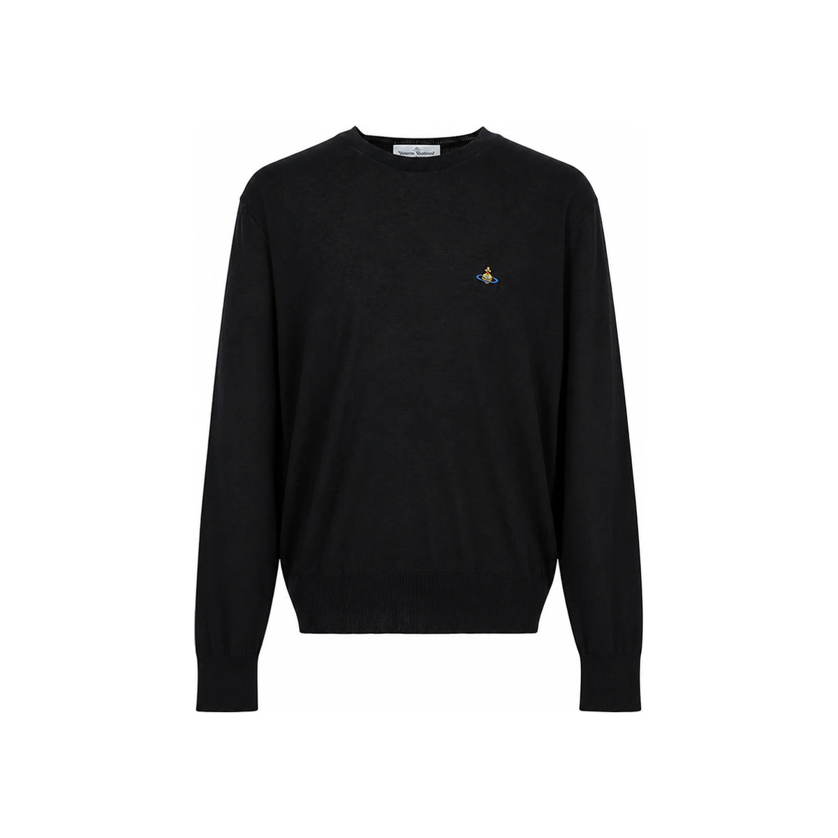 Vivienne Westwood Alex Men’s Round Neck Knit Sweater Black