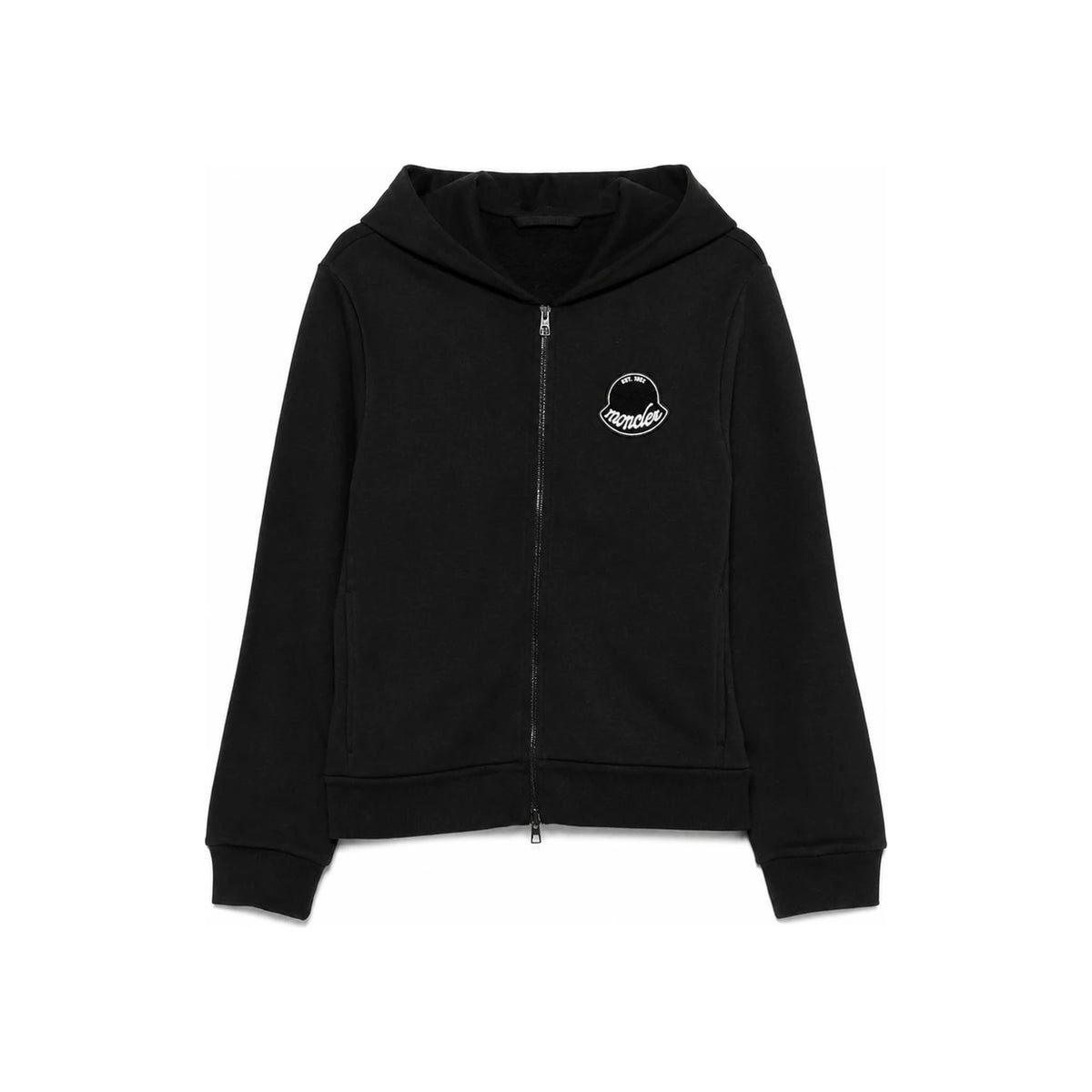 Moncler Logo Patch Zip Hoodie for Men 8G00023 89AZU 998