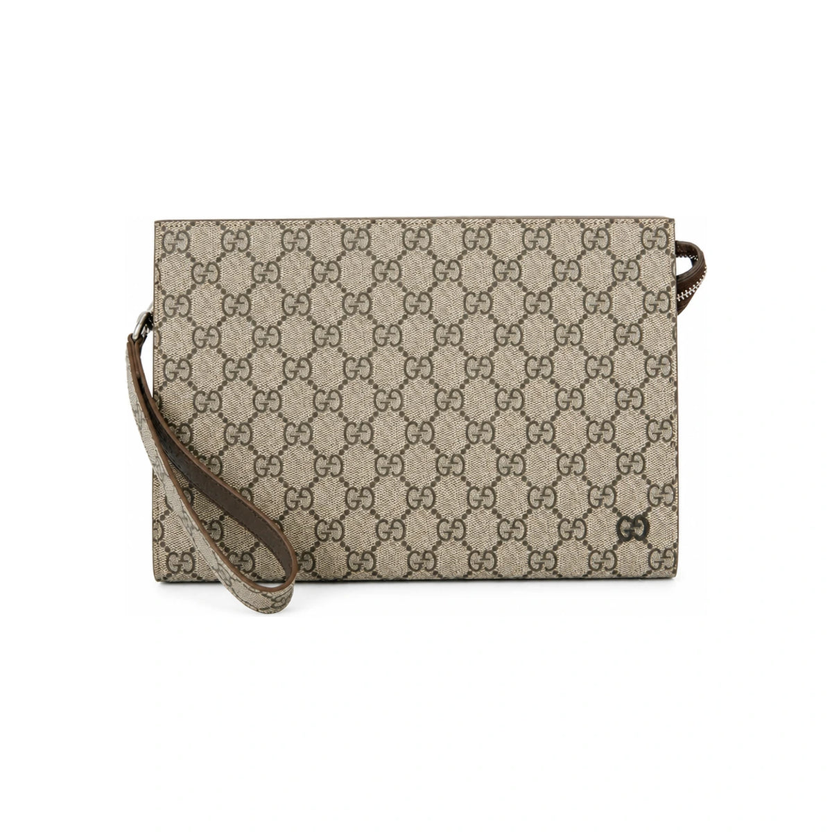 GUCCI GG Detail Canvas Pouch Clutch Bag