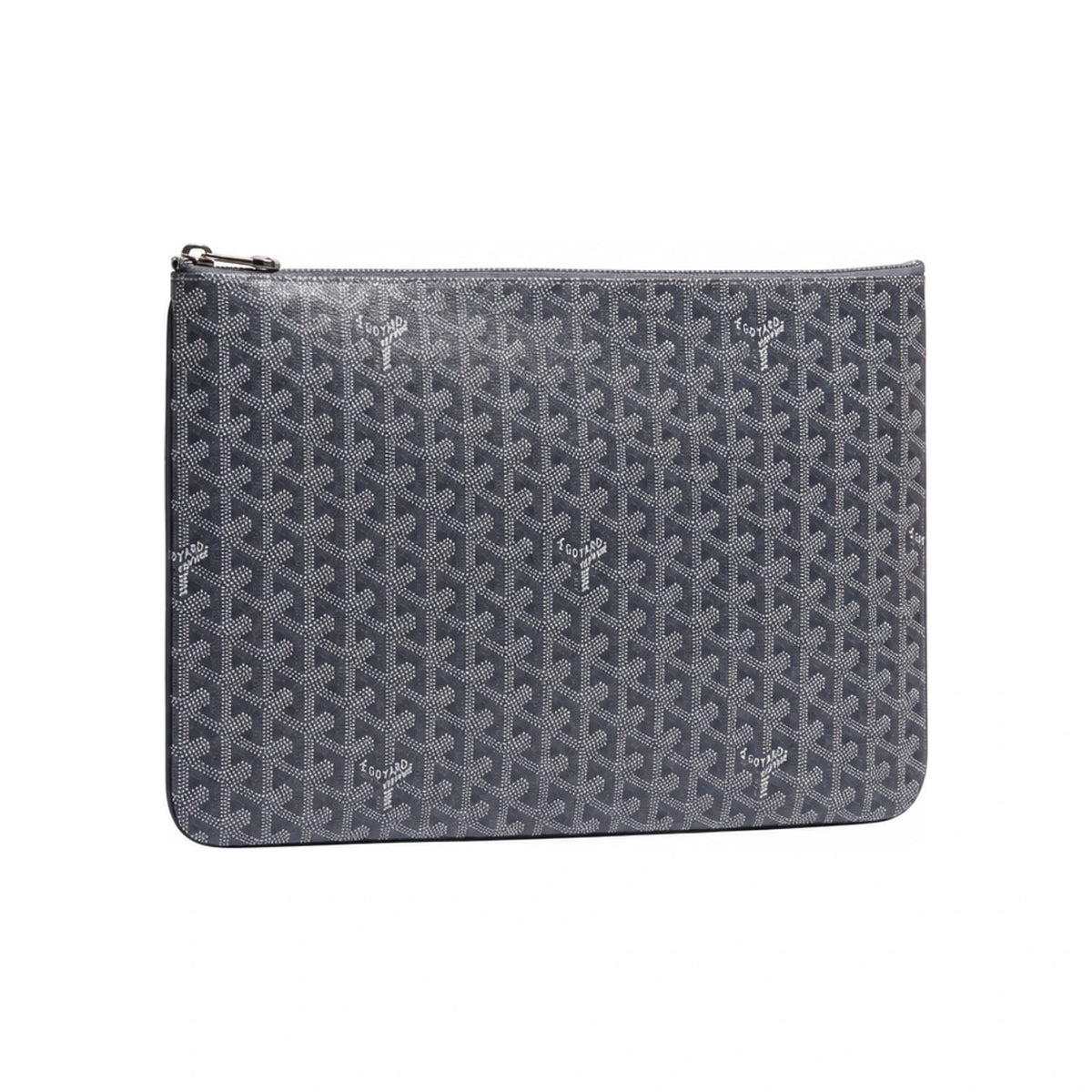 GOYARD Senat Clutch Pouch Women MGM Gray Leather Clutch SENAT2MGMTY 51CL51P