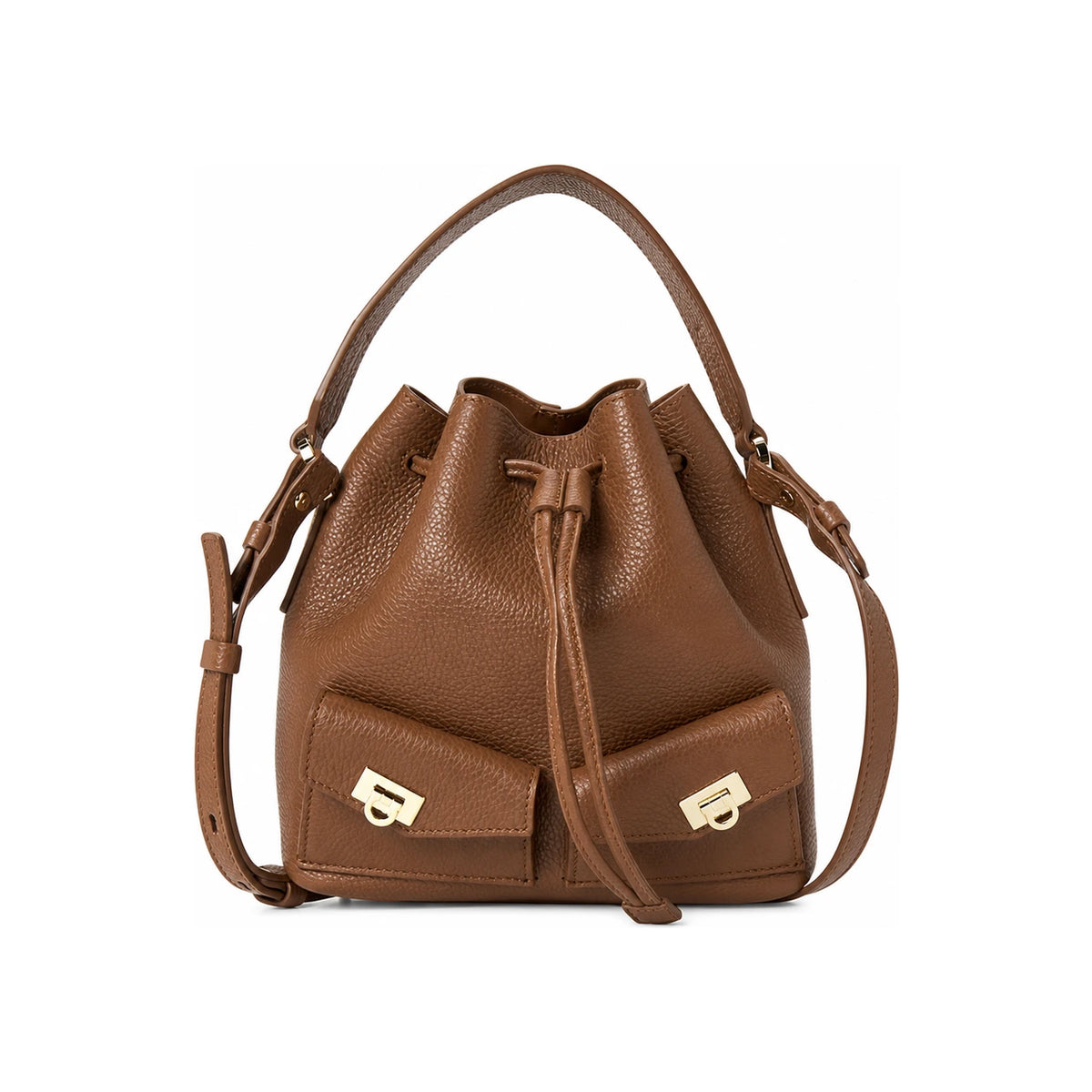 Ferragamo HUG Multi-Pocket Women’s Bucket Shoulder Bag